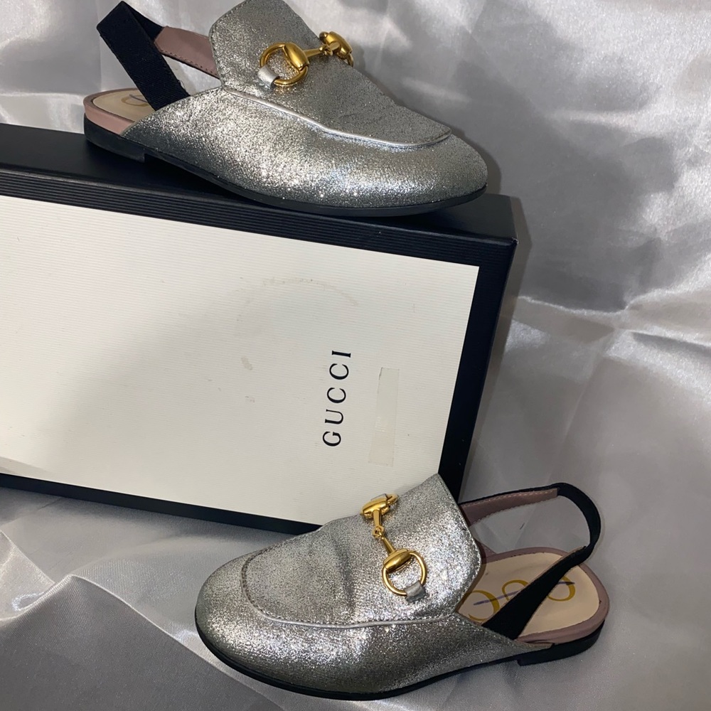 Gucci loafers glitter
